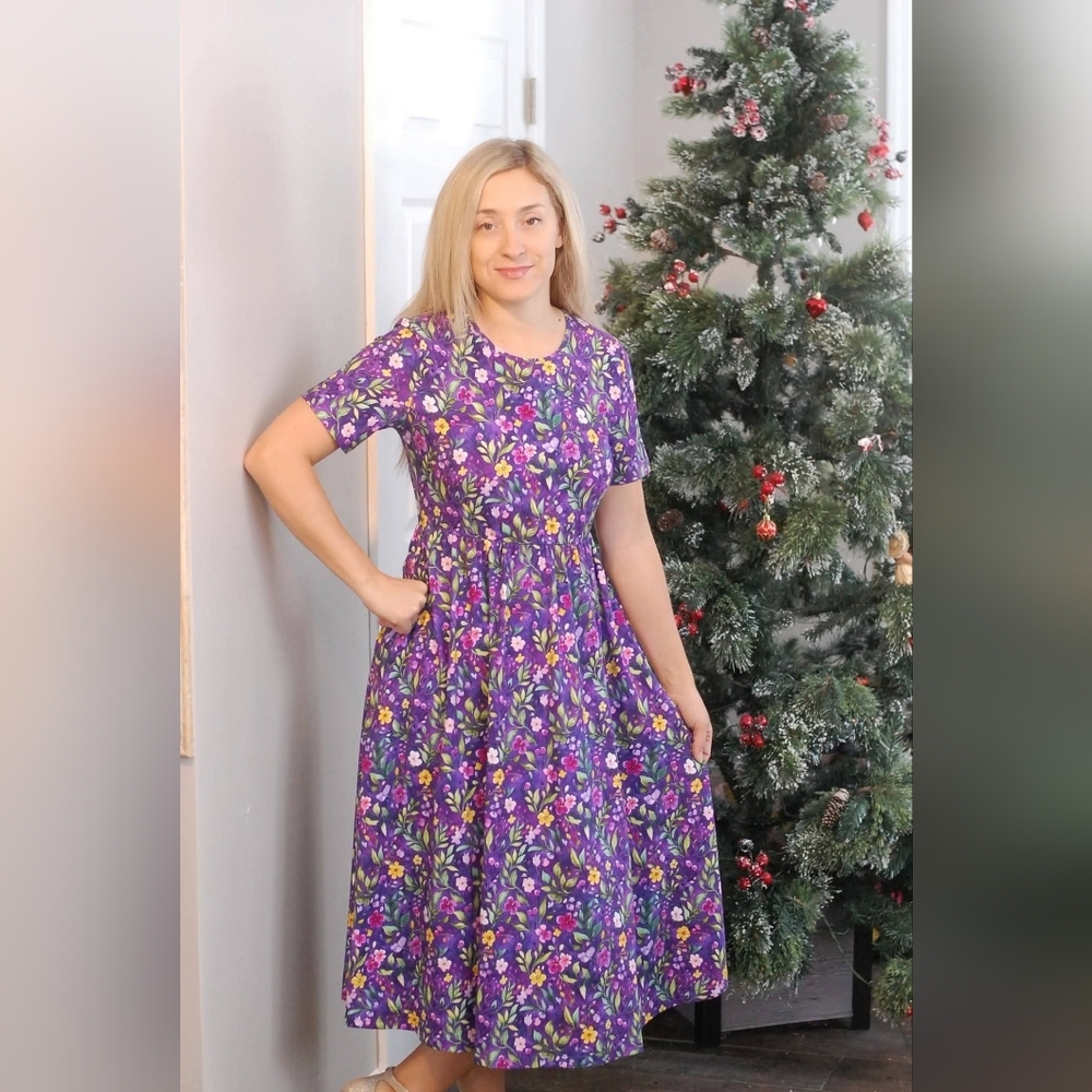 Small Floral Women's Cotton Dress